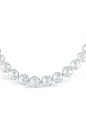 LB Exclusive diamond and pearls necklace - Silver