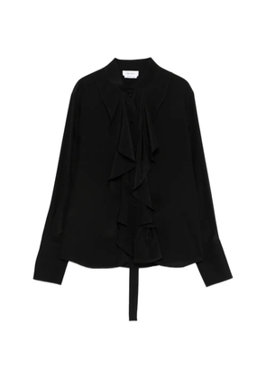 Alexander McQueen ruffled-detail blouse - Black