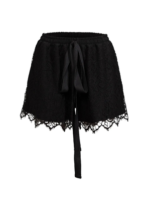 RXQUETTE lace-trim shorts - Black