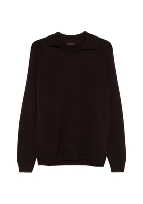 Zanone virgin wool sweater - Brown