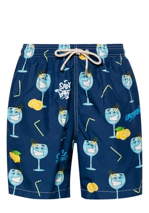 MC2 Saint Barth Lighting mid-rise swim shorts - Blue