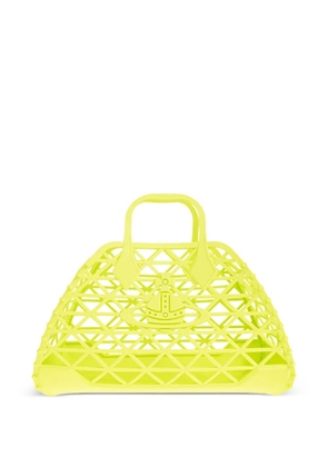 Vivienne Westwood X-Ray Orb-detail lattice tote bag - Green