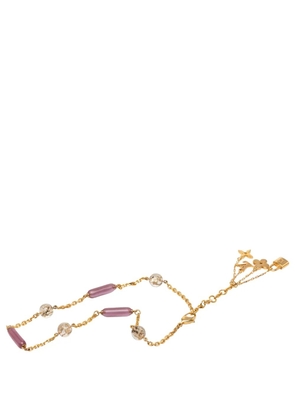 Louis Vuitton Pre-Owned 2007-2011 Gold Plated Sautoir Bulles Inclusion Station Charm Necklace costume necklace