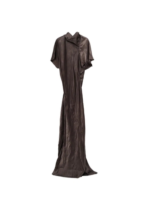 Rick Owens draped design dress - Brown