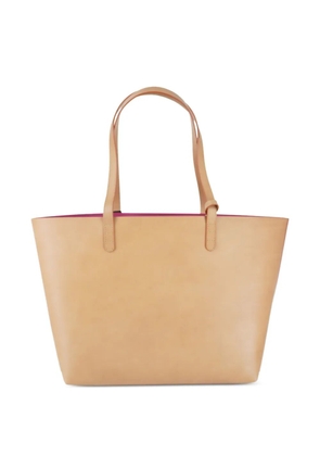 Mansur Gavriel large leather tote bag - Neutrals