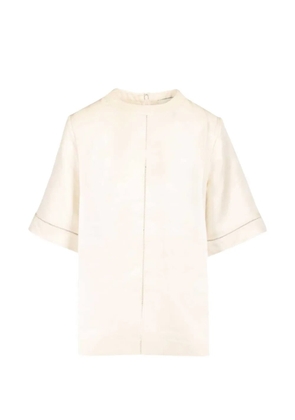 LouLou de Saison Havana short-sleeve blouse - Neutrals