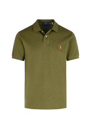Polo Ralph Lauren ribbed logo embroidery polo shirt - Green