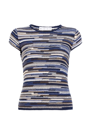 Proenza Schouler White Label Veya ribbed striped T-shirt - Blue