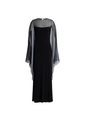 Alberta Ferretti overlay dress - Black