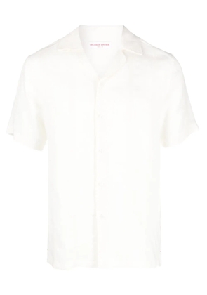 Orlebar Brown Hibbert short-sleeve linen shirt - Neutrals