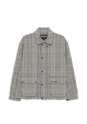 Barbour plaid-pattern drawstring-hem coat - Neutrals