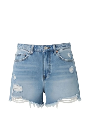 Eleh distressed frayed shorts - Blue