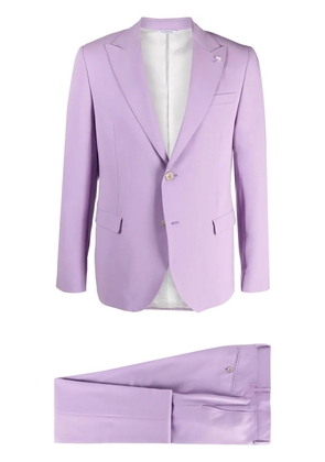 Manuel Ritz brooch-embellihed two-piece suit - Purple
