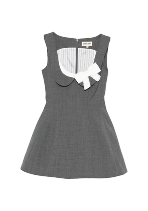 SHUSHU/TONG side-bow mini dress - Grey