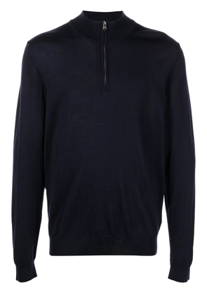 Orlebar Brown half-zip merino sweater - Blue