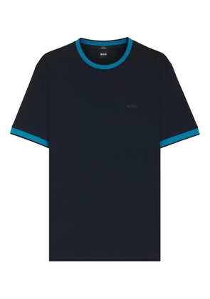 BOSS contrast-trim T-shirt - Black