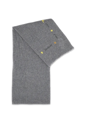 Benaras By Citrus embroidered scarf - Grey