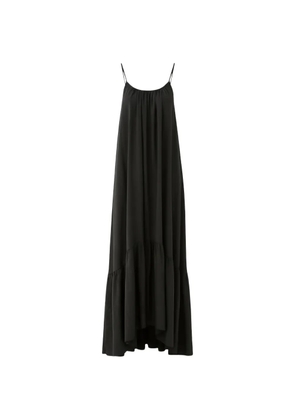 Eleh ruffled slip maxi dress - Black