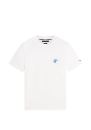 Tommy Hilfiger crewneck logo~-detail T-shirt - White