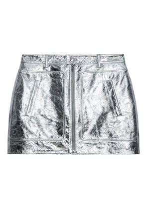 Zadig&Voltaire John zip mini skirt - Silver