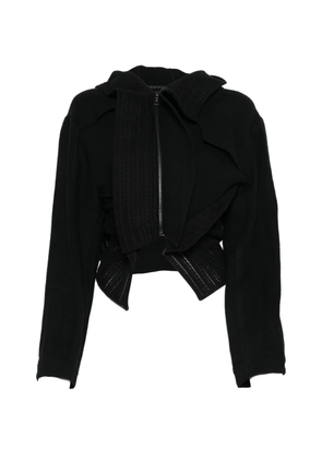 YEHUAFAN zip hoodie - Black