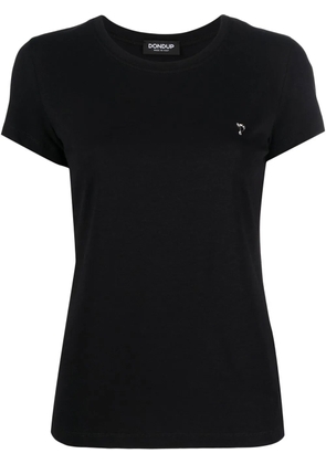 DONDUP logo-plaque T-shirt - Black