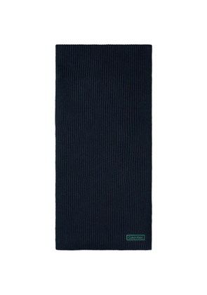 Calvin Klein ribbed scarf - Blue
