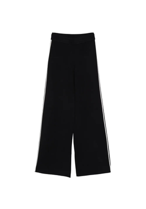 Max Mara stripe-detail palazzo pants - Blue