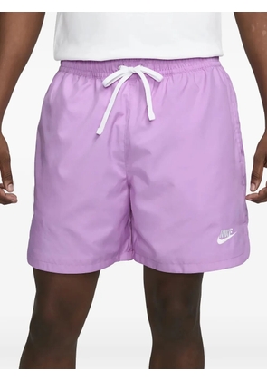 Nike logo-embroidered shorts - Purple