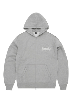 CORTEIZ island puf-print zip-up hoodie - Grey