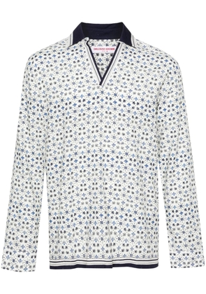 Orlebar Brown Ridley Fiore spread-collar shirt - White
