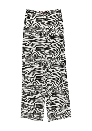 'S Max Mara zebra-print trousers - White