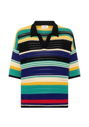 Laneus striped knitted T-shirt - Black