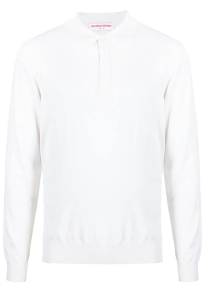 Orlebar Brown Ebro knitted wool polo shirt - White