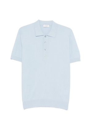 Paolo Pecora textured polo shirt - Blue