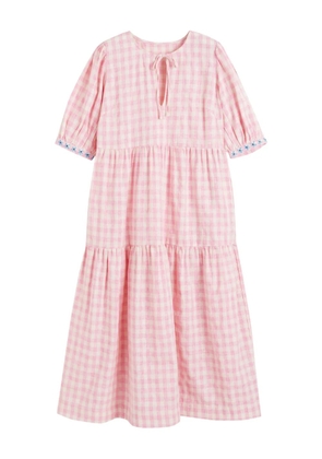 Chinti & Parker gingham-pattern maxi dress - Pink