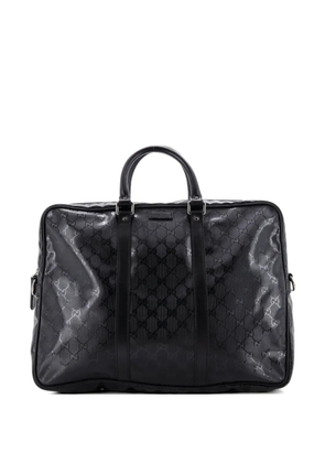 Gucci Pre-Owned Convertible Briefcase GG Imprime Large business bag - Black