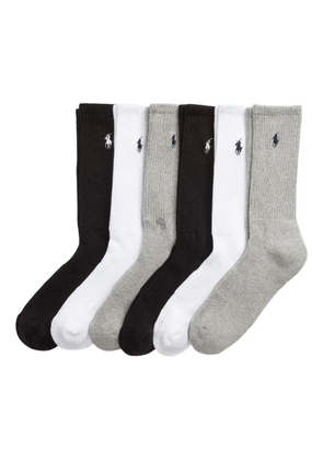 Polo Ralph Lauren ribbed logo socks - Black