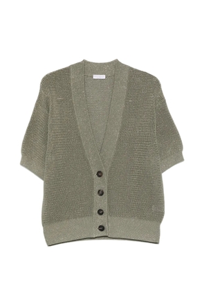 Brunello Cucinelli button V-neck cardigan - Green