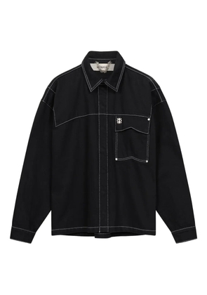 ROUGH. denim shirt - Black