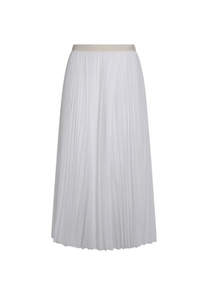 Fabiana Filippi A-line pleated skirt - White