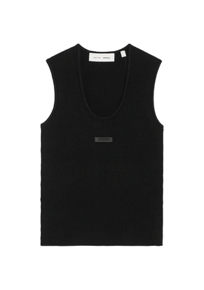 FEAR OF GOD ESSENTIALS logo-plaque tank top - Black