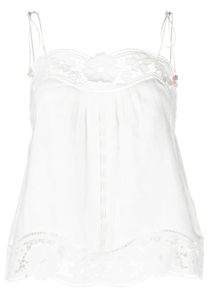 ZIMMERMANN August broderie-anglaise linen top - White