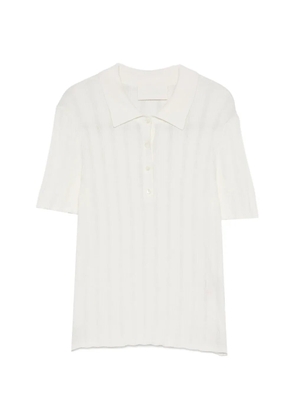 BOMPARD ribbed polo shirt - Neutrals