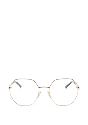 Gucci Eyewear geometric-frame glasses - Gold