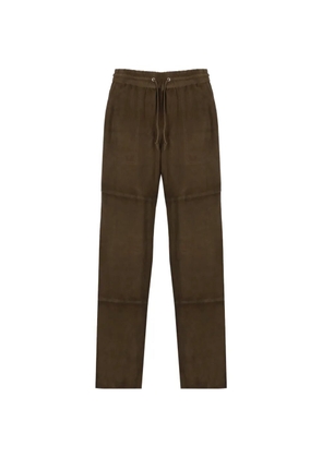 P.A.R.O.S.H. elasticated-waist four-pockets trousers - Brown