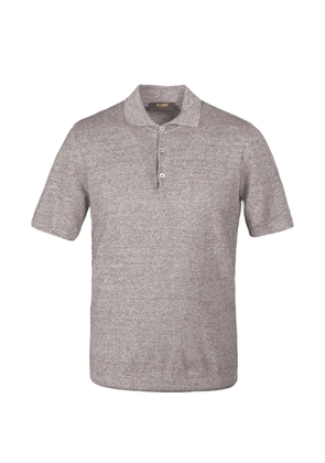 Moorer Vinal-Mag short-sleeve polo shirt - Grey