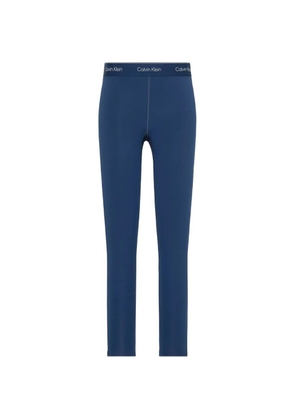 Calvin Klein logo waistband leggings - Blue