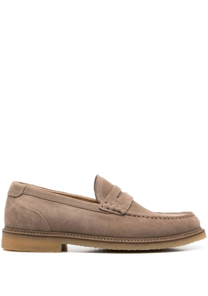 BOSS suede loafers - Neutrals