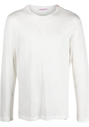 Orlebar Brown round-neck long-sleeve T-shirt - White